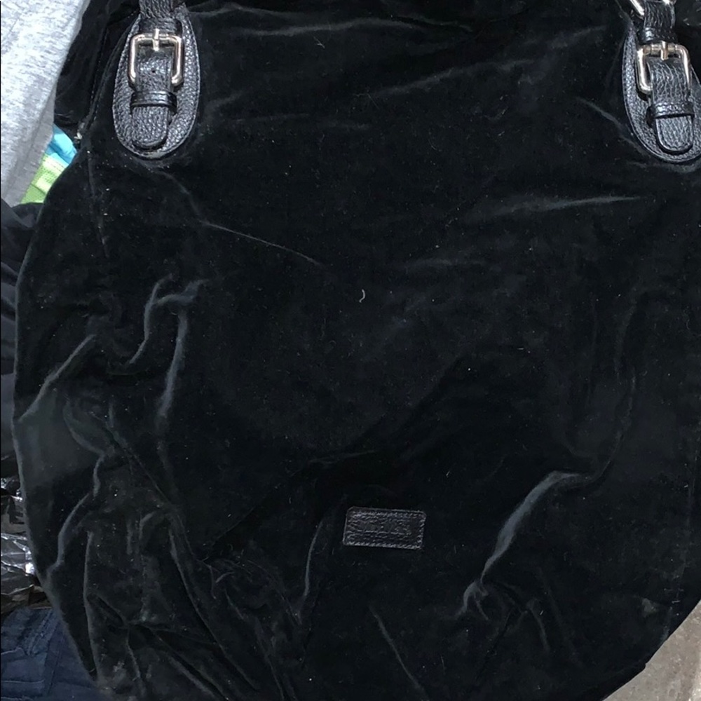 Velvet flip tote bag